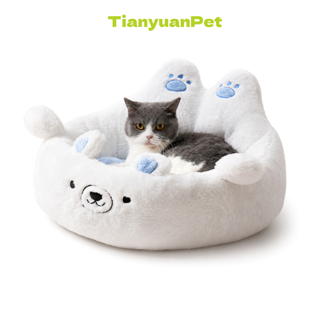 Tianyuan Pet ที่นอนแมว ที่นอนสุนัข Pet Bed เบาะสัตว์เลี้ยงนุ่มพิเศษ แยกชิ้นได้ รองรับสรีระ ไม่ยุบตัว พื้นที่กว้างสบาย