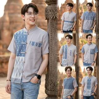 เสื้อพื้นเมืองผู้ชาย คอจีน รุ่น ภัทรศิลป์