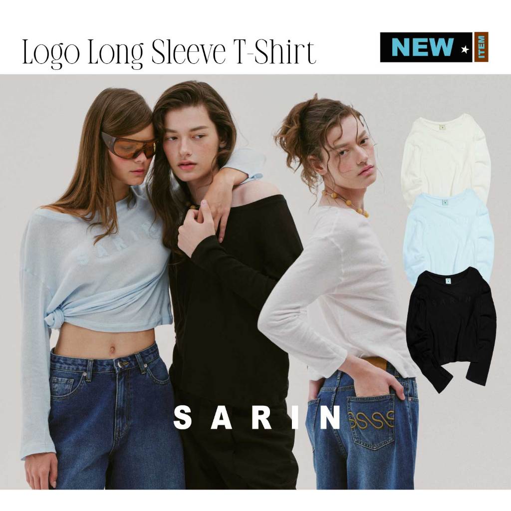Sarin Logo Long Sleeve T-Shirt เสื้อแขนยาว ผ้าบางเบา