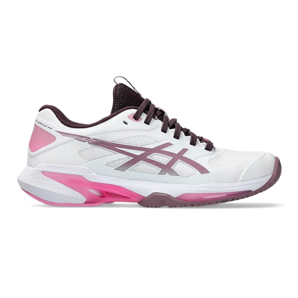 Asics รองเท้าเทนนิสผู้หญิง Solution Speed FF 4 | White/Dusty Mauve ( 1042A307-102 )