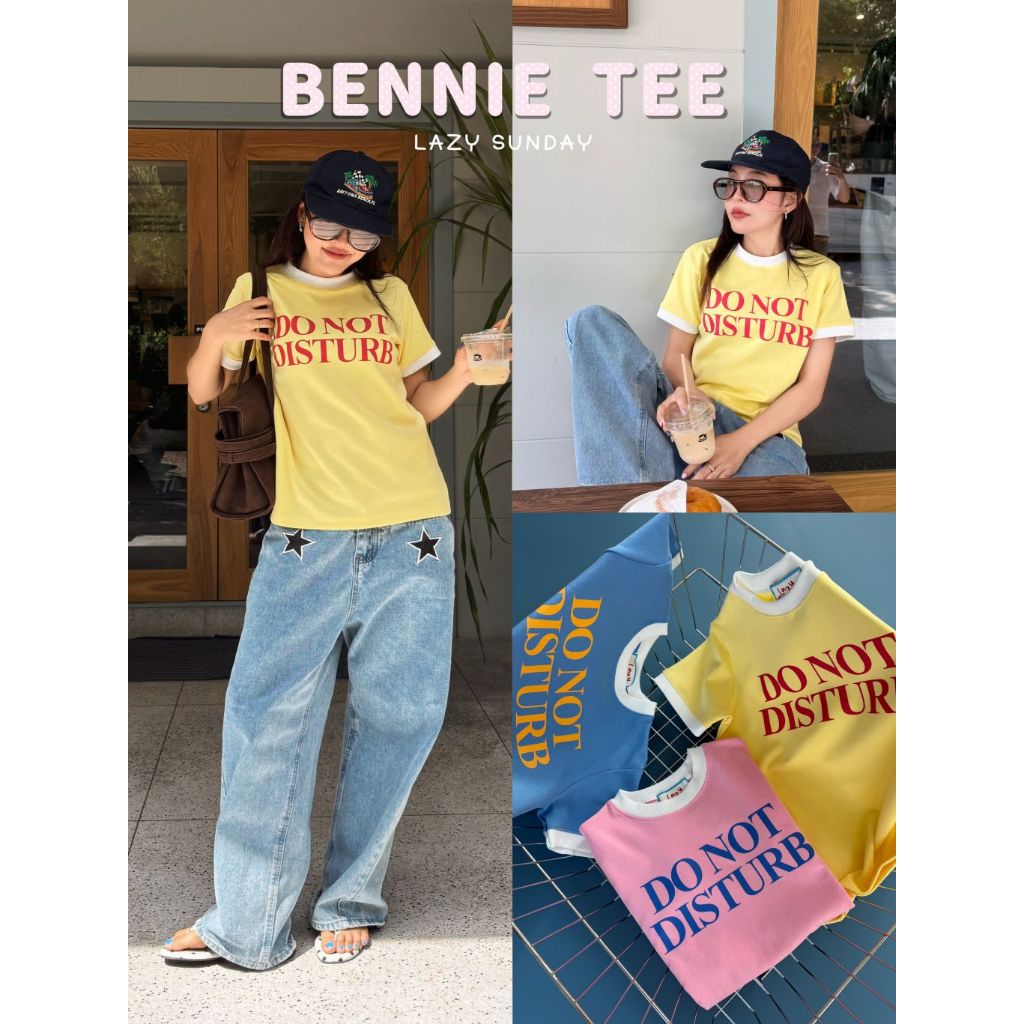 BENNIE TEE - เสื้อแขนจั๊มพาสเทล ผ้าเนื้อนุ่ม (พร้อมส่ง)