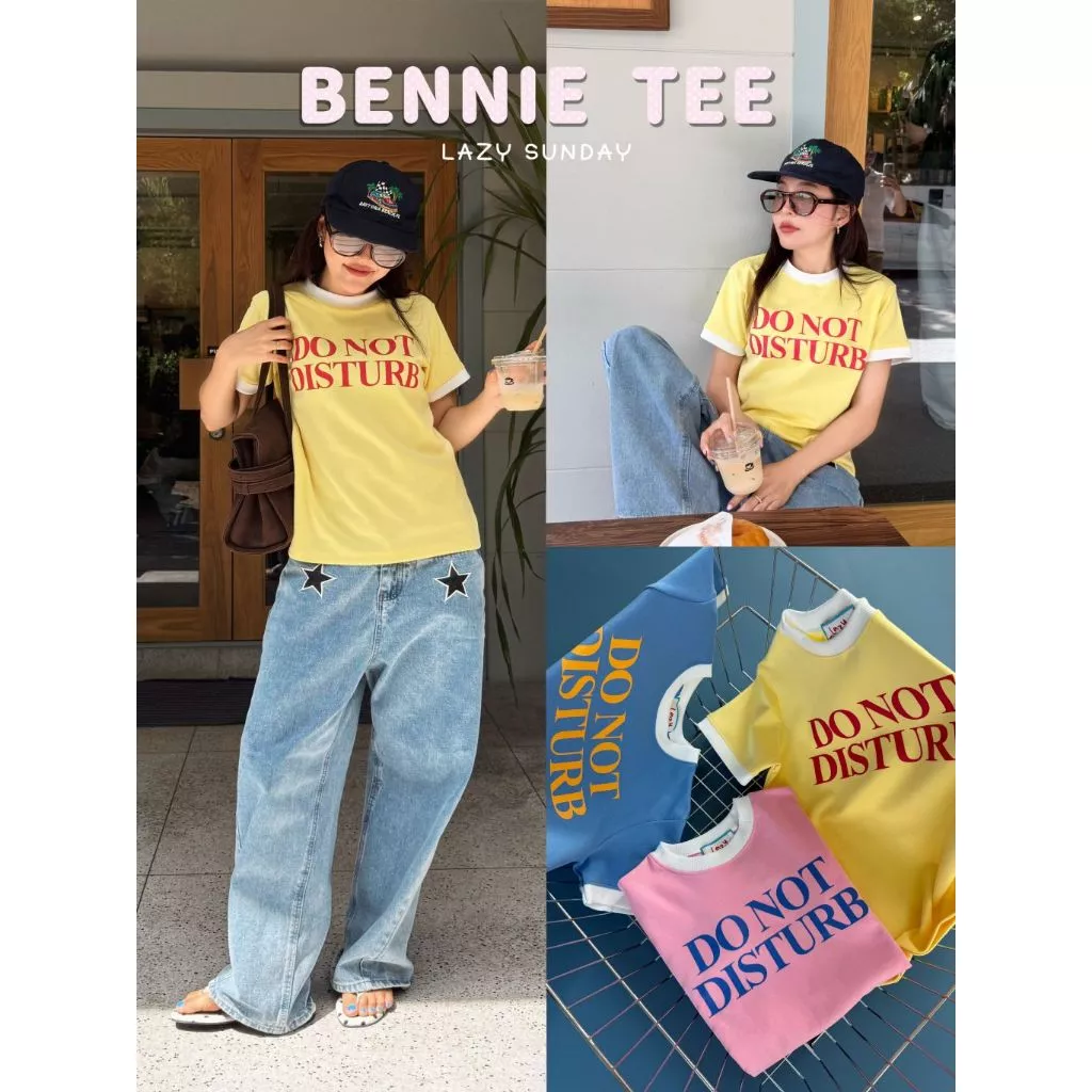 BENNIE TEE - เสื้อแขนจั๊มพาสเทล ผ้าเนื้อนุ่ม (พร้อมส่ง)