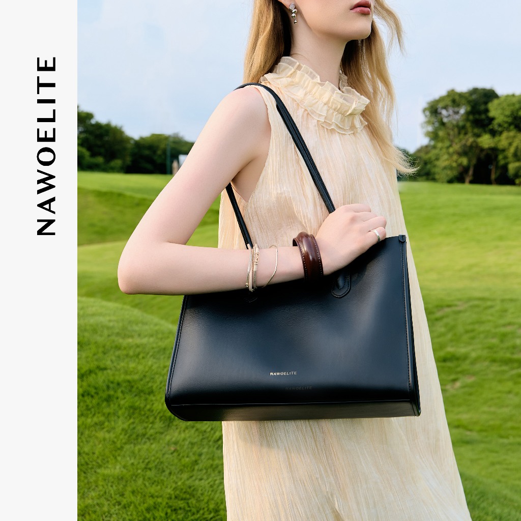 NAWOELITE DAILY TOTE BAG กระเป๋าสะพายสุภาพสตรีความจุขนาดใหญ่  ใส่แท็บเล็ตได้ กระเป๋าสะพายข้างผู้หญิง กระเป๋าสะพายข้าง