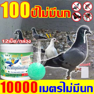 🦜50 ปีไม่มีนก🐦ไล่นก ก้อนไล่นกพิราบ ก้อนไล่นกพิราป 12เม็ด/กล่อง กลิ่นขับไล่นก กันนกออกไปได้อย่างง่ายดาย ไม่กลัวฝน ผลที่ยา