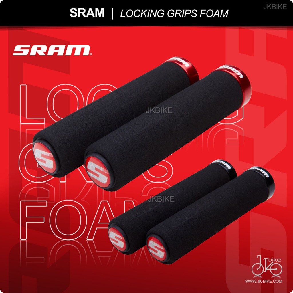 ปลอกแฮนด์จักรยานแบบโฟม SRAM LOCKING GRIPS FOAM 129mm
