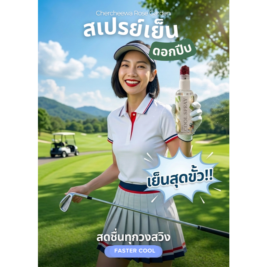 สเปรย์เย็นดอกปีบ หอมเย็นสดชื่นทันที 60 ml เฌอชีวา คูลลิ่งบอดี้สเปรย์ ดับร้อน ชื่นใจ หอมไทยเย็นไทยสไตล์