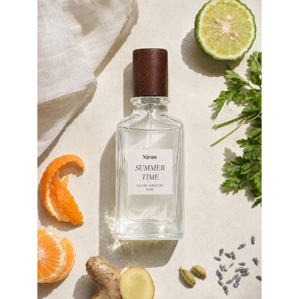 น้ำหอม Niran กลิ่น Summer Time  ขนาด 10ml และ 50 ml  (นิรันดร์)*สดชื้นเฟรชๆแบบเขียวๆ