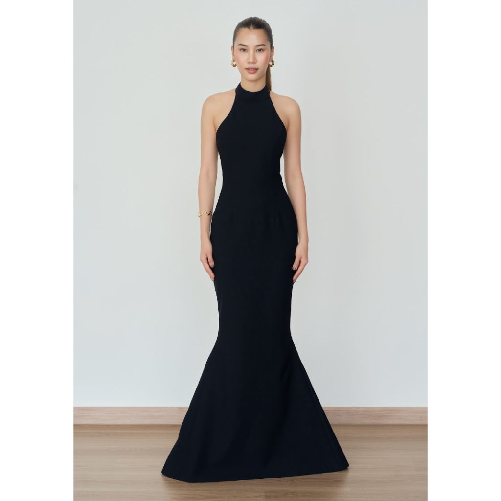ORCHIDA - Halter Floor-Length Dress