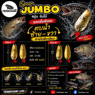 จัมโบ้สปูน เต็มคำ สปูน Spoon jumbo TEMKHAM กระสูบ ชะโด