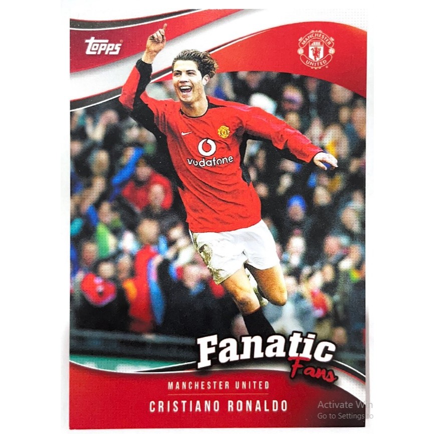 การ์ดฟุตบอลรวมทีมนักเตะตำนานแมนยู ManU รุ่น Fanaticจากกล่อง 2024-25 Topps Manchester United Team Box
