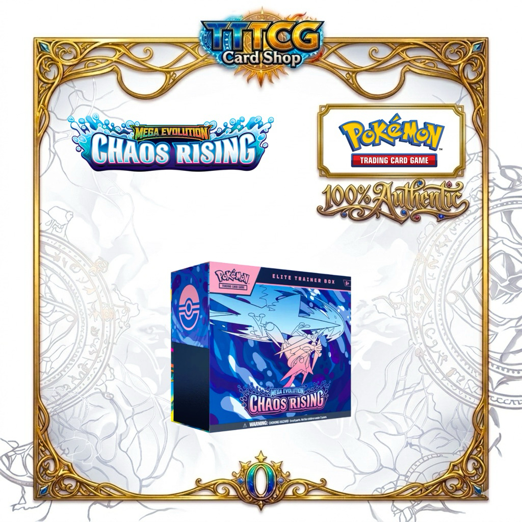 [พร้อมส่งในไทย !!][ Pokémon ENG ] Chaos Rising ETB Pokémon TCG [Mega Evolution ME04] การ์ดโปเกมอน ภาษาอังกฤษ