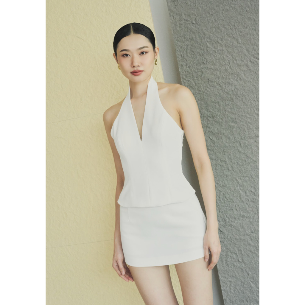 ORCHIDA - Halter V-Neck Top