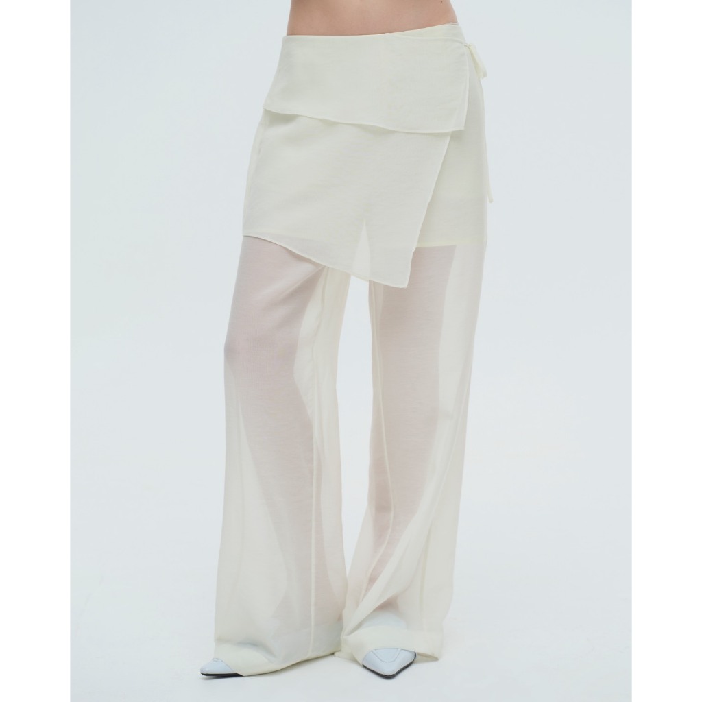 (พร้อมส่ง) Twotwice - Neo Folded Pants - กางเกงขายาว Layer