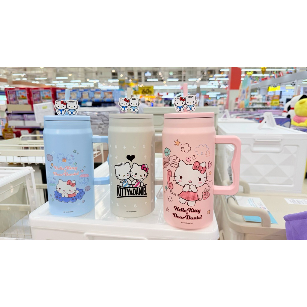 พร้อมส่ง แก้วน้ำสแตนเลส Hello Kitty ลิขสิทธิ์แท้ Sanrio 1500ml