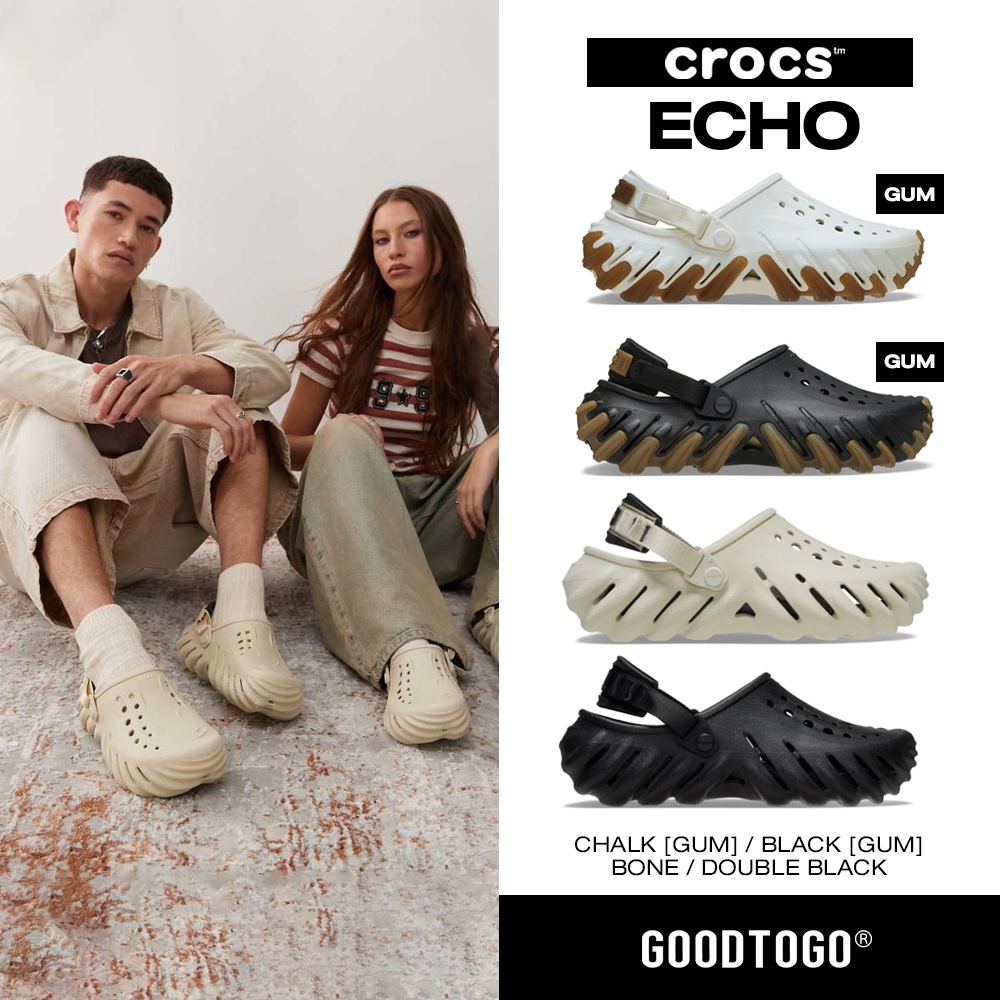 Crocs รองเท้าแตะ รองเท้าแฟชั่น Echo Clog รหัส 207937-001 / 207937-2YJ / 211675-0WV / 211675-001