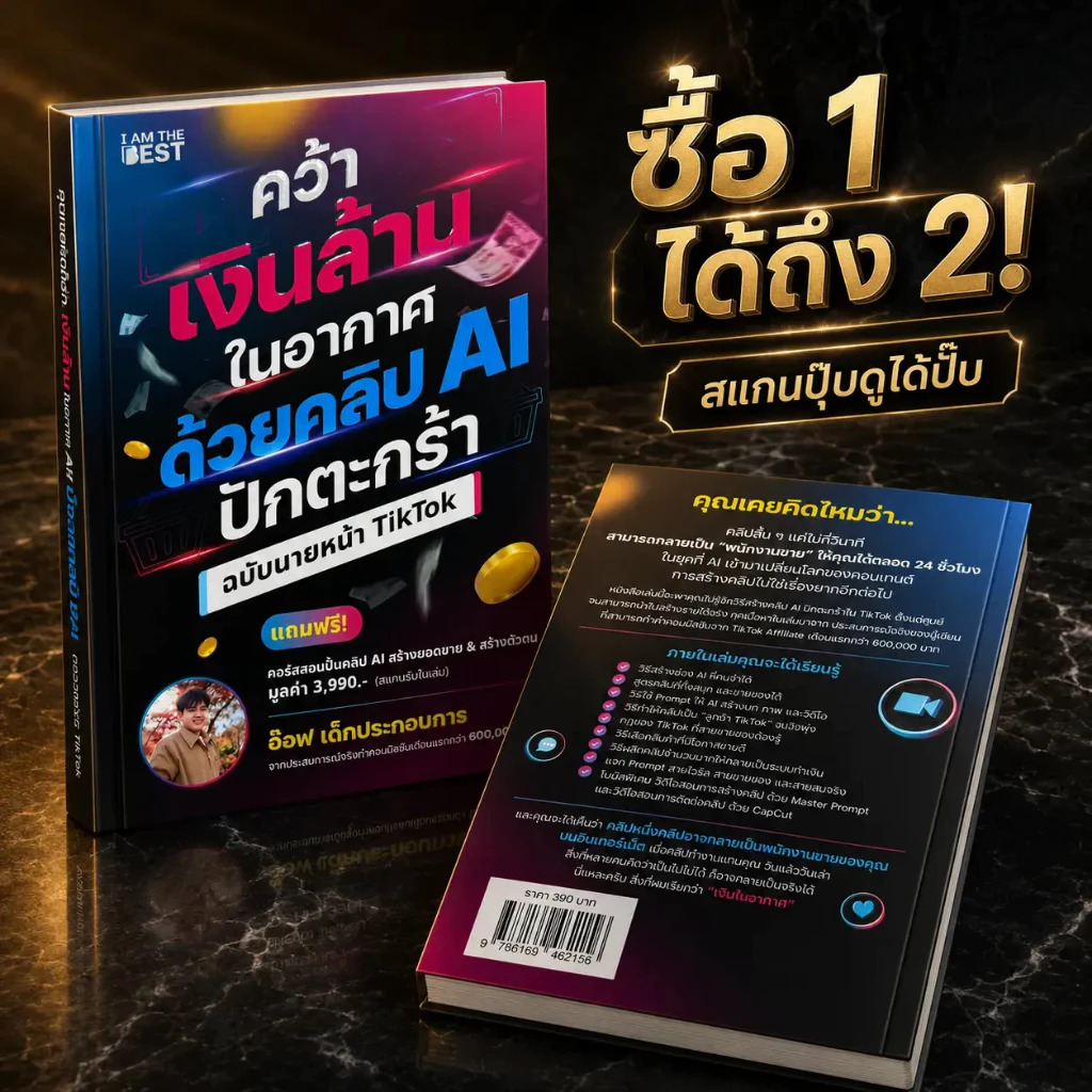 หนังสือ คว้าเงินล้านในอากาศ ด้วยคลิป AI ปักตะกร้า SP604 thumbnail 8