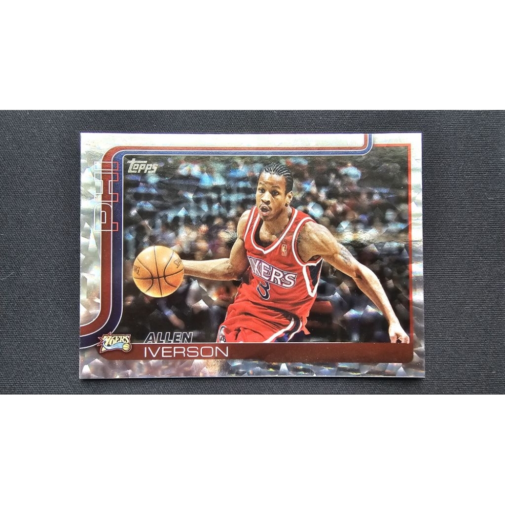 Allen Iverson Crackleboard Parallel Topps Flagship 25-26 Ready to ship