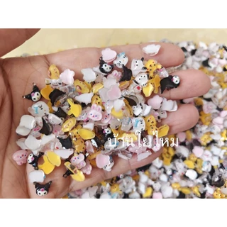 เรซิ่นตัวการ์ตูนจิ๋ว คละแบบ แพ็คละ 50 ชิ้น