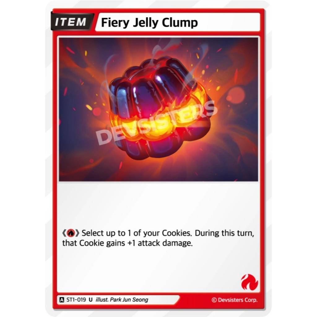 ST1-019 Fiery Jelly Clump CookieRun Card Game