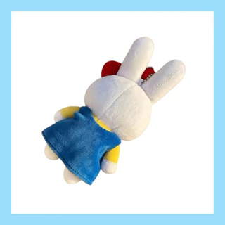 🚀 [ส่งทันที] 💓🐱🐰 Aboutbun พวงกุญแจตุ๊กตา Hello Kitty x Miffy ชุดสามารถถอดออกได้ค่ะ ขนาด 13 Cm.