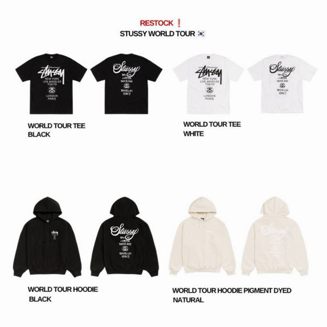[PRE-Order] STUSSY WORLD TOUR 🇰🇷