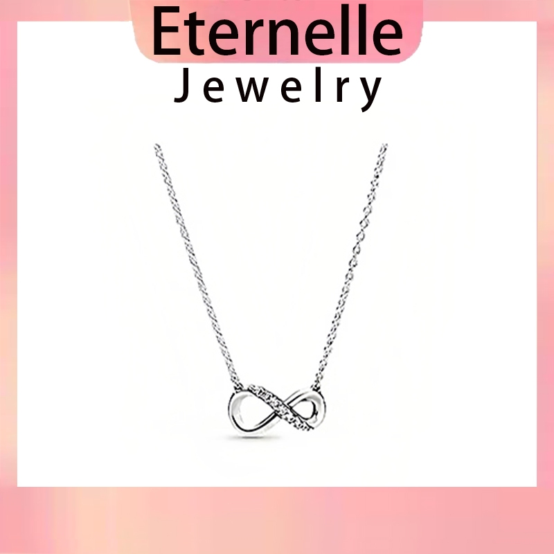 Eternelle✨เครื่องหมายรูปเลข8 สร้อยคอความรัก  สร้อยคอผู้หญิง แฟชั่น สร้อยเงินอินฟินิตี้