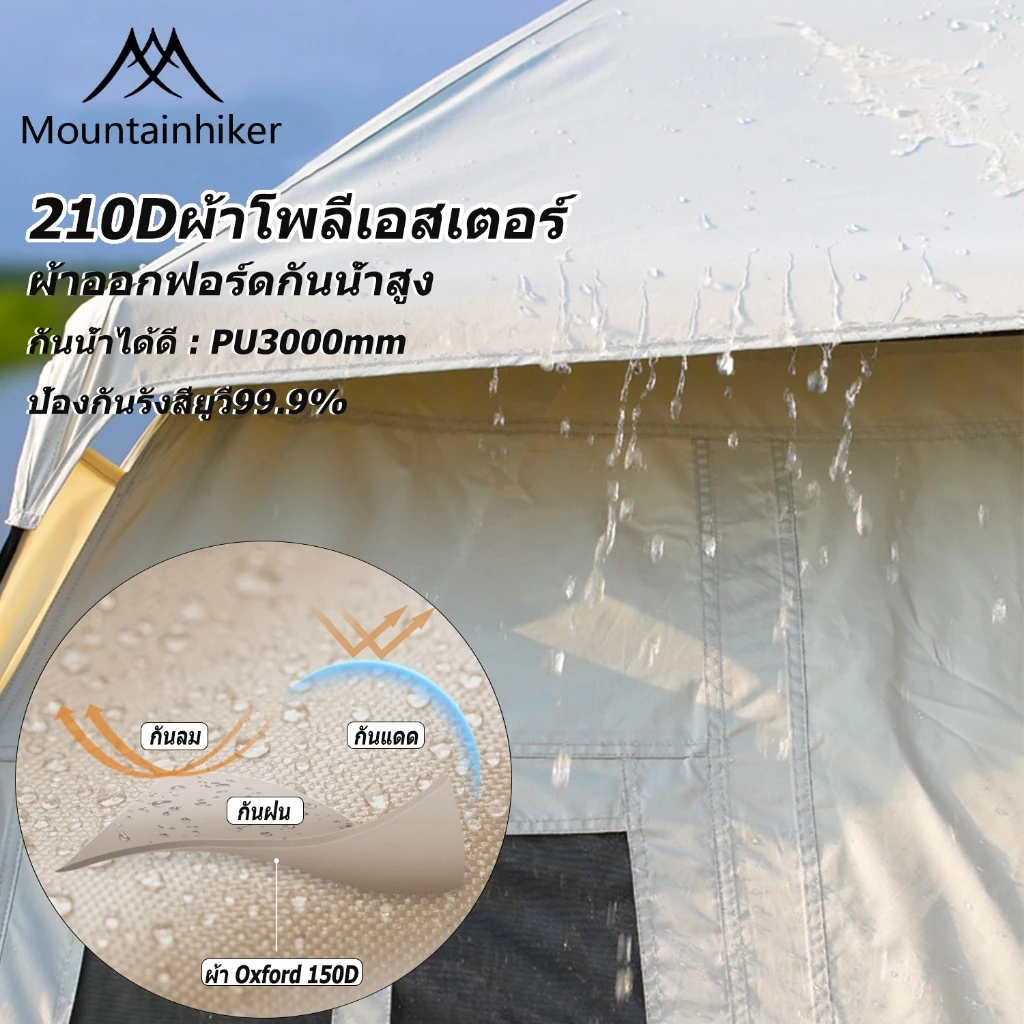 Mountainhiker เต็นท์กางอัตโนมัติ สำหรับ 3-4 คน thumbnail 3