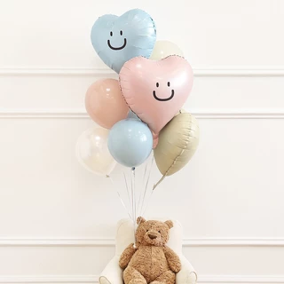 18นิ้ว หัวใจลูกโป่งฟอยล์ ชุดลูกโป่งวันเกิด(มีฐานลูกโป่ง+ลูกโป่ง)ลูกโป่งวันเกิด ลูกโป่งชุด สําหรับตกแต่งปาร์ตี้วันเกิด