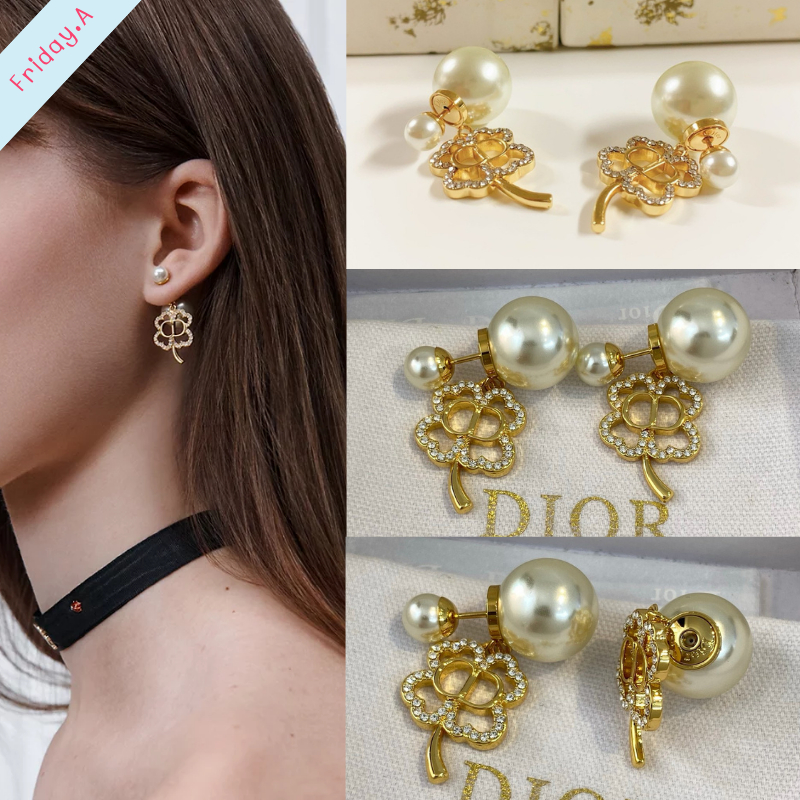D215) ต่างหู D Clover [มาใหม่ชนช้อป!] สวยตาแตก ดีเทลน่ารัก สวยตรงปก 100% ไม่ต้องลุ้น♡