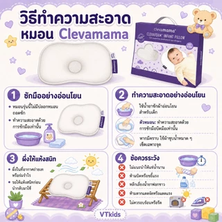 Clevamama Infant Pillow : หมอนหลุมสำหรับทารก 0-6 เดือน