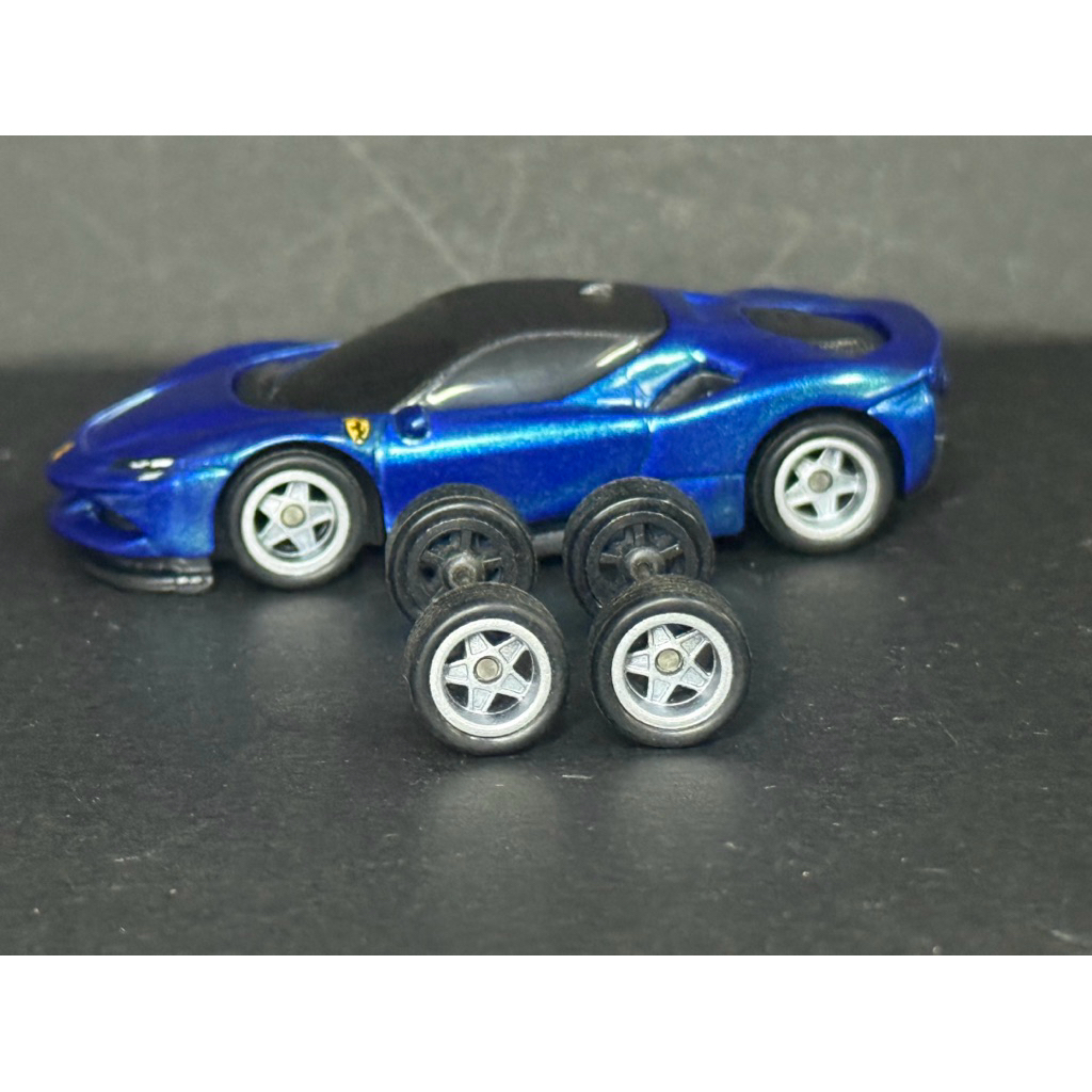 1:64 ล้อยาง สำหรับ ปรับแต่ง ลาย ดาว (Original) สี Silver ขนาดรวมยาง ประมาณ  11 มิล