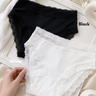 Angel Panty Babe Vibe | กางเกงในลูกไม้เอวสูง ขอบเอวแต่งลูกไม้ พรางหน้าท้อง ใส่สบาย ลุคหวานละมุน เซ็กซี่เบา ๆ