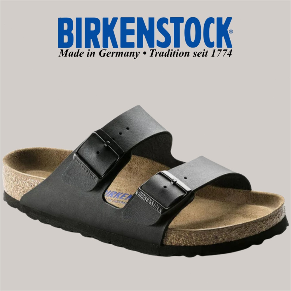 ✅ของแท้ BIRKENSTOCK ARIZONA BF Soft Footbed & Natural Leather สีดำ Unisex รุ่นฮิตทรงมาแรง พร้อมส่ง