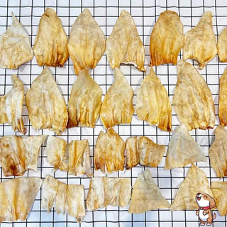หูวัวอบแห้ง หูวัวขัดฟัน 1 กิโลกรัม หูธรรมชาติ100% ไม่ขัดสี คัดเกรด ขนมสุนัข ขนมขัดฟันสุนัข