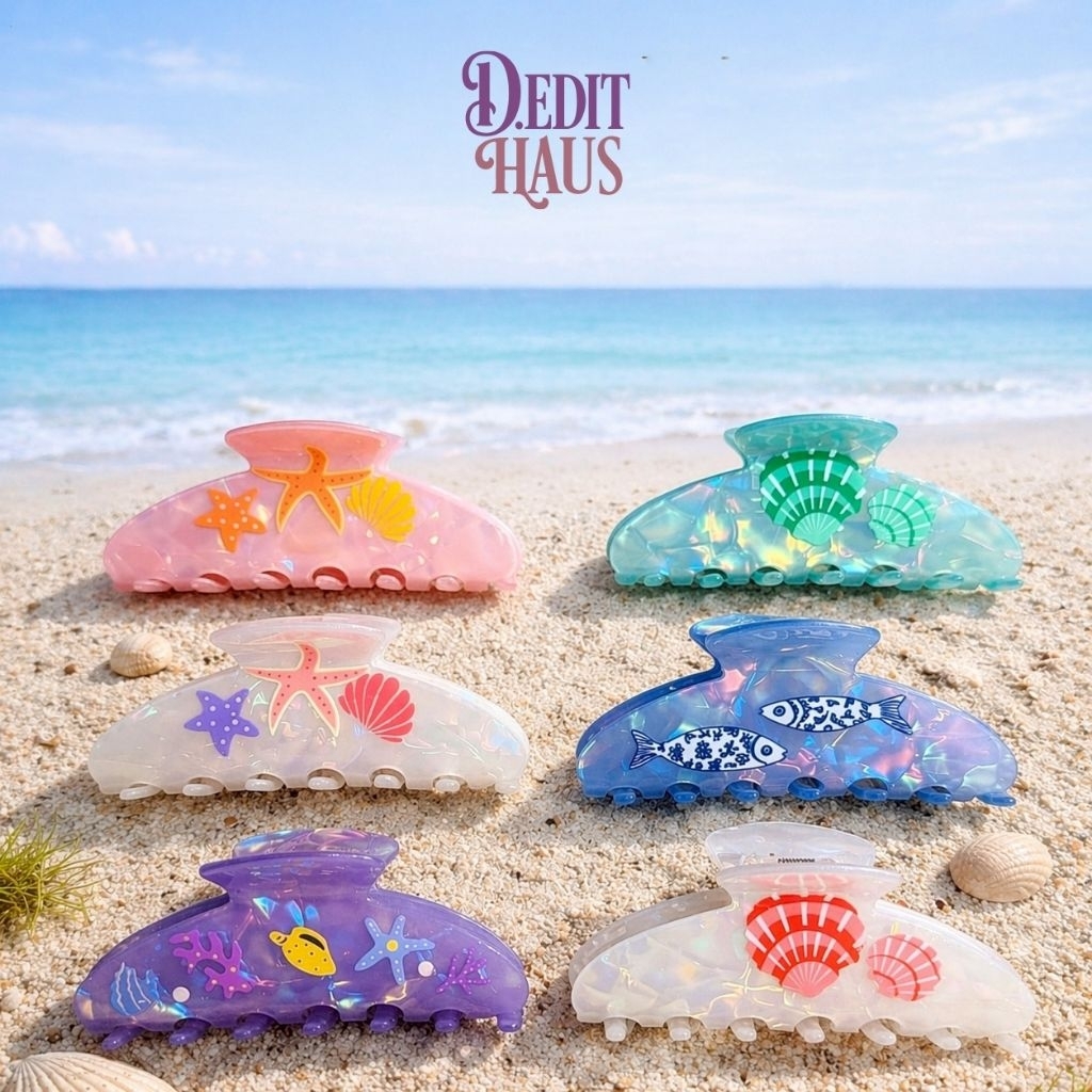 D. EDIT HAUS — Coastal Charm Hair Clip🥥| กิ๊บหนีบผม พร้อมส่ง