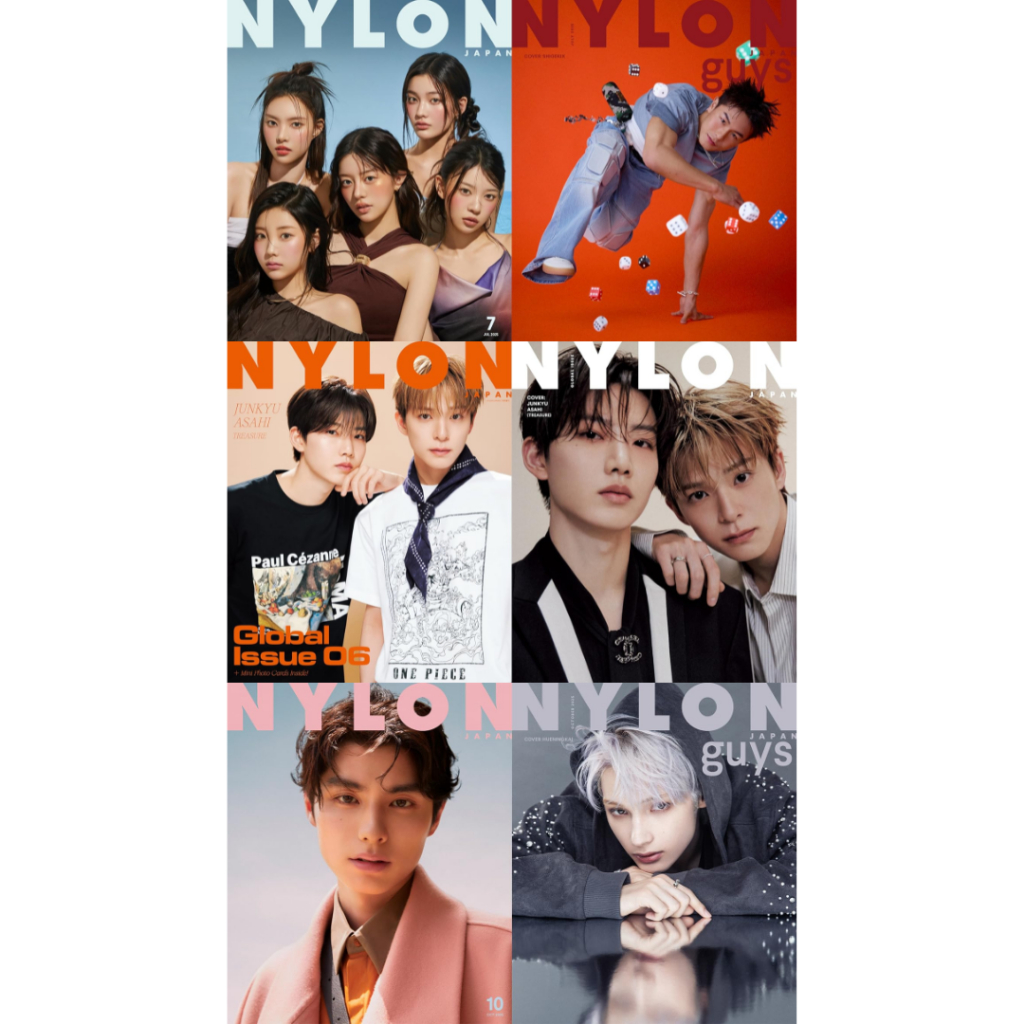 Brand-New NYLON JAPAN Magazine 2025 Selectable Covers ILLIT Shigekix JUNKYU ASAHI TREASURE Global Is