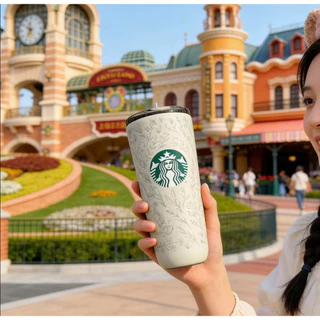 Starbucks แก้วน้ำสแตนเลสสตีลแบบสุญญากาศลายกราฟฟิตี้ดอกซากุระ 550ml ร่วมมือกัน แบบจำกัด พร้อมความสวยงามสูงและความจุใหญ่