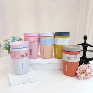Owala SmoothSip Slider ขวดน้ำกันรั่วซึม ขนาด 12oz ไม่มีหลอด ทนความร้อน แข็งแรงทนทาน