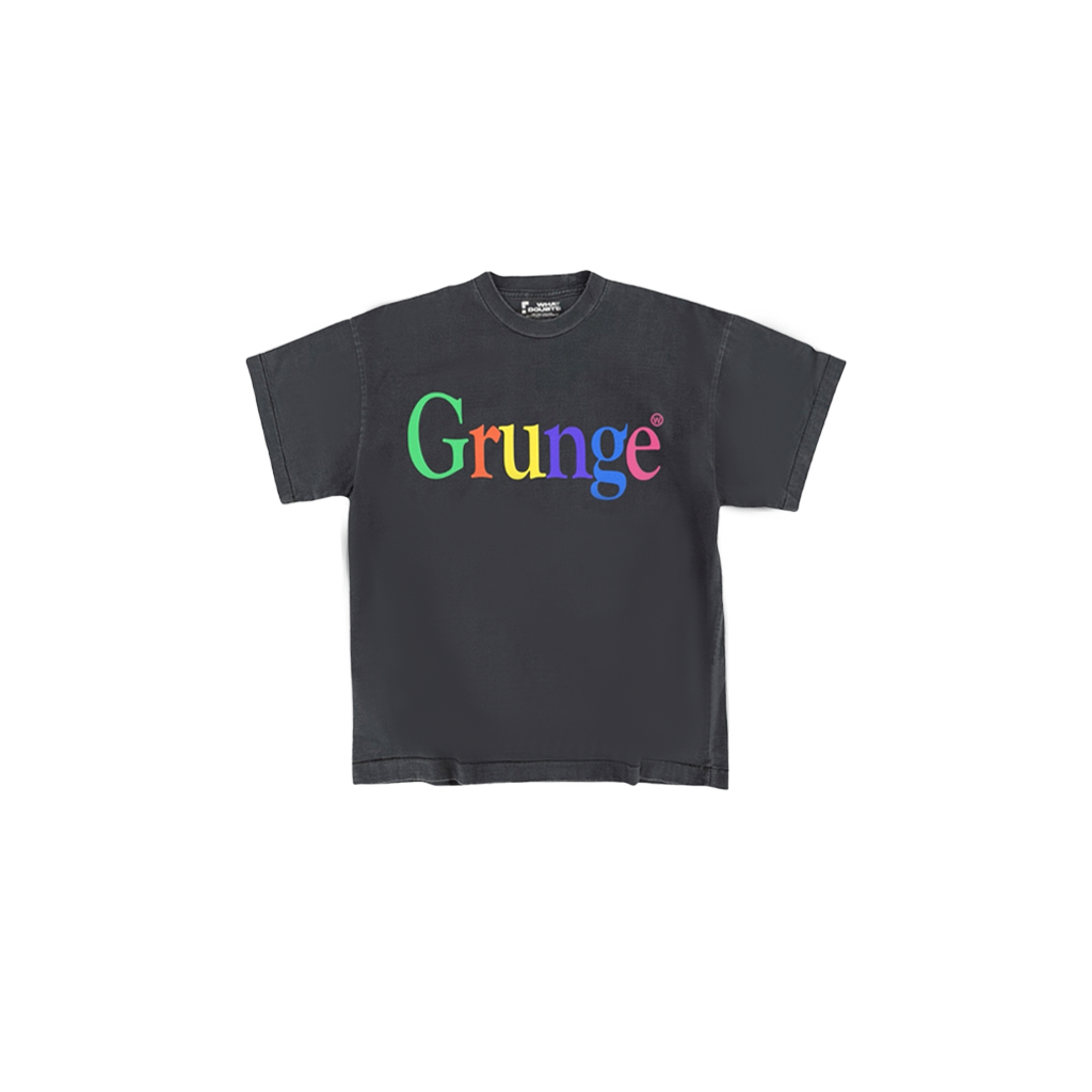whatdoubts | grunge black faded tee | boxy