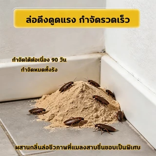 10ปีไม่มีแมลงสาบ‼️ยากำจัดแมลงสาบ ยาฆ่าแมลงสาบ ยากำจัดแมงสาป ไล่แมลงสาบ 100g สูตรปลอดภัย ปลอดภัยสำหรับคนและสัตว์เลี้ยง