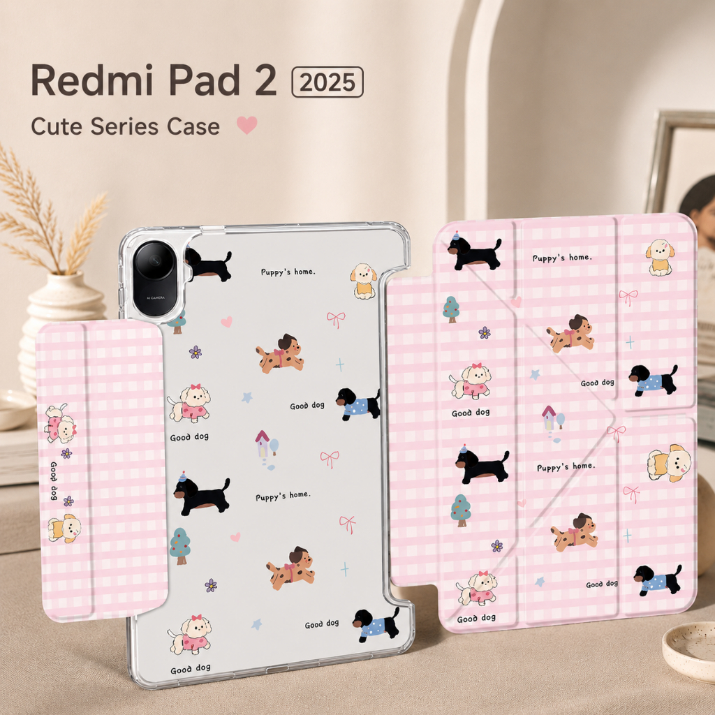 รุ่นใหม่! เคสพับได้ for Redmi Pad 2 2025 แกนY กันงอ เคสหลังใสขุ่น แข็งแรง case เคสแท็บเล็ตกันกระแทก