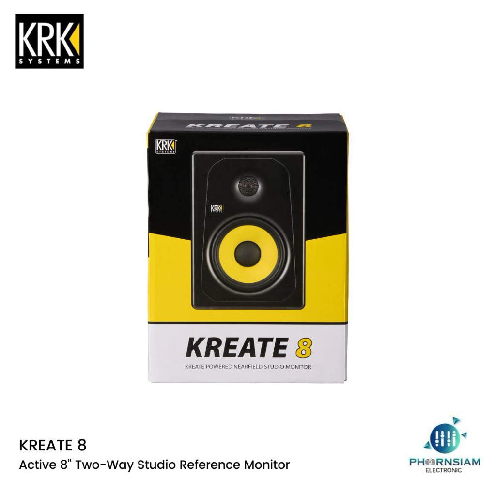 KRK Kreate 8 ลำโพงสตูดิโอมอนิเตอร์ 8 นิ้ว แอมป์ในตัว 60 วัตต์ เชื่อมต่อ Bluetooth ได้