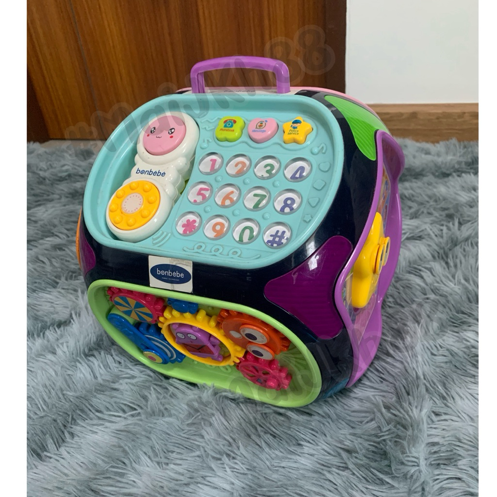 ส่งต่อ 💕 Bonbebe 7in1 Edu-cube กล่องกิจกรรม 7 ด้าน ของเล่นเสริมพัฒนาการเด็ก