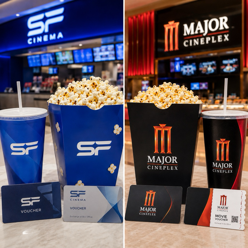 สินค้าขายดี โปรฮิต SF Cinema Combo ป๊อปคอร์น + น้ำอัดลม ดูหนังสุดคุ้ม