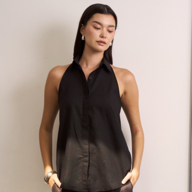 [ NEW IN ] SAC.BKK เสื้อแขนกุด ผ้าลินิน  Classic Sleeveless Shirt