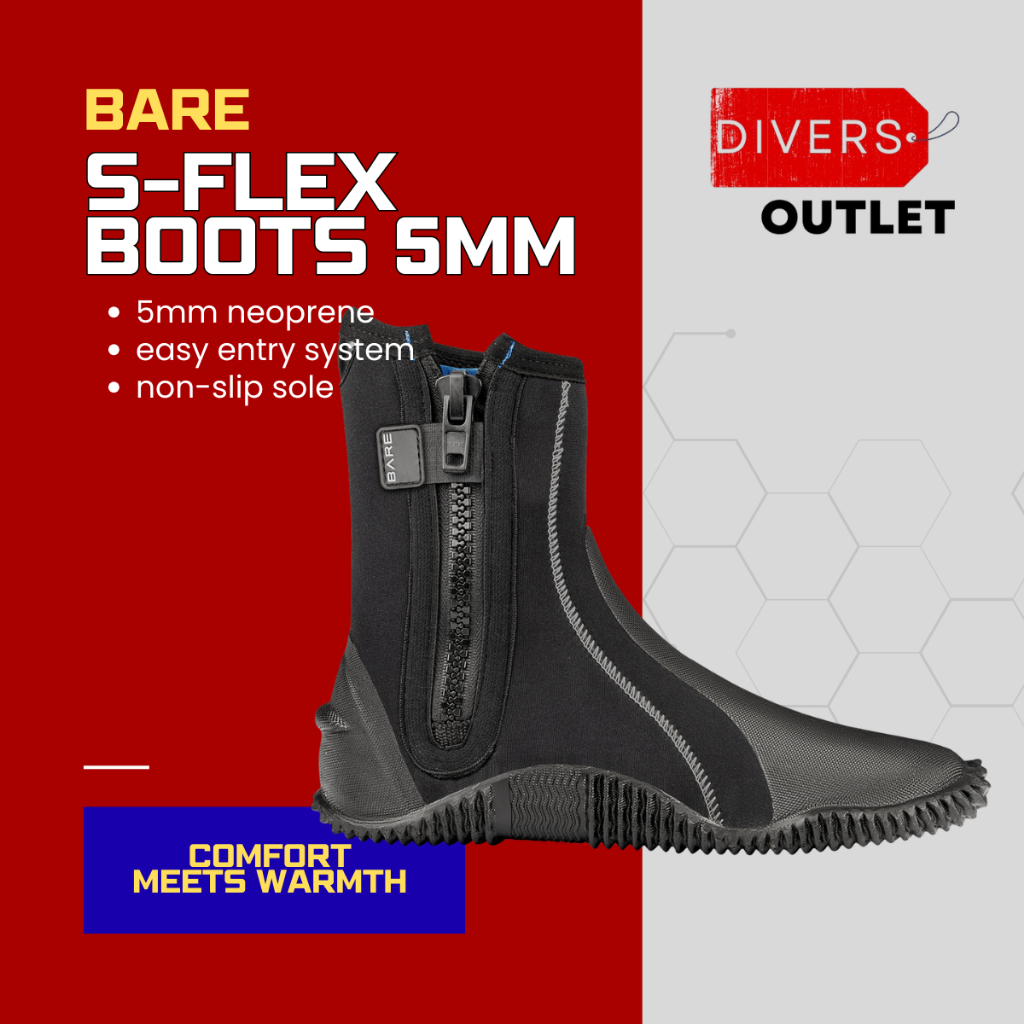 BARE S-Flex 5mm Scuba Diving Neoprene Boots