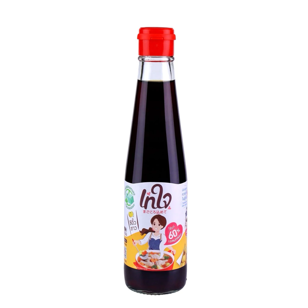ซีอิ๊วขาว สูตรไม่เติมน้ำตาลทราย ตราเทใจ (No Sucrose Added Soy Sauce Tayjai Brand)