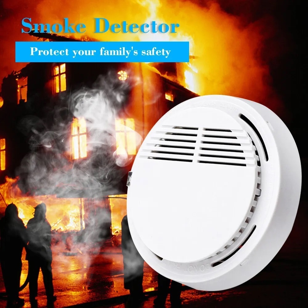 🔥ส่งทันใจ🔥 เครื่องตรวจจับควันไร้สาย เครื่องตรวจจับควัน Smoke Alarm Detector ไฟใช้แบตเตอรี่แบบพกพาเซ็นเซอร์เตือนภัยอิสระบ