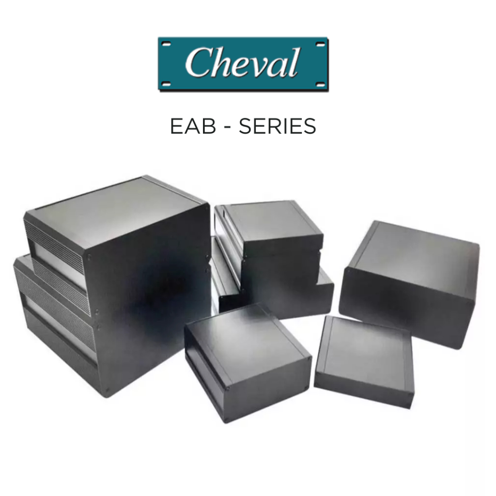EAB Series กล่องอลูมิเนียมแบบปิดทึบระบายความร้อนด้วย Fin แบบ Heatsink ที่ฝาข้าง