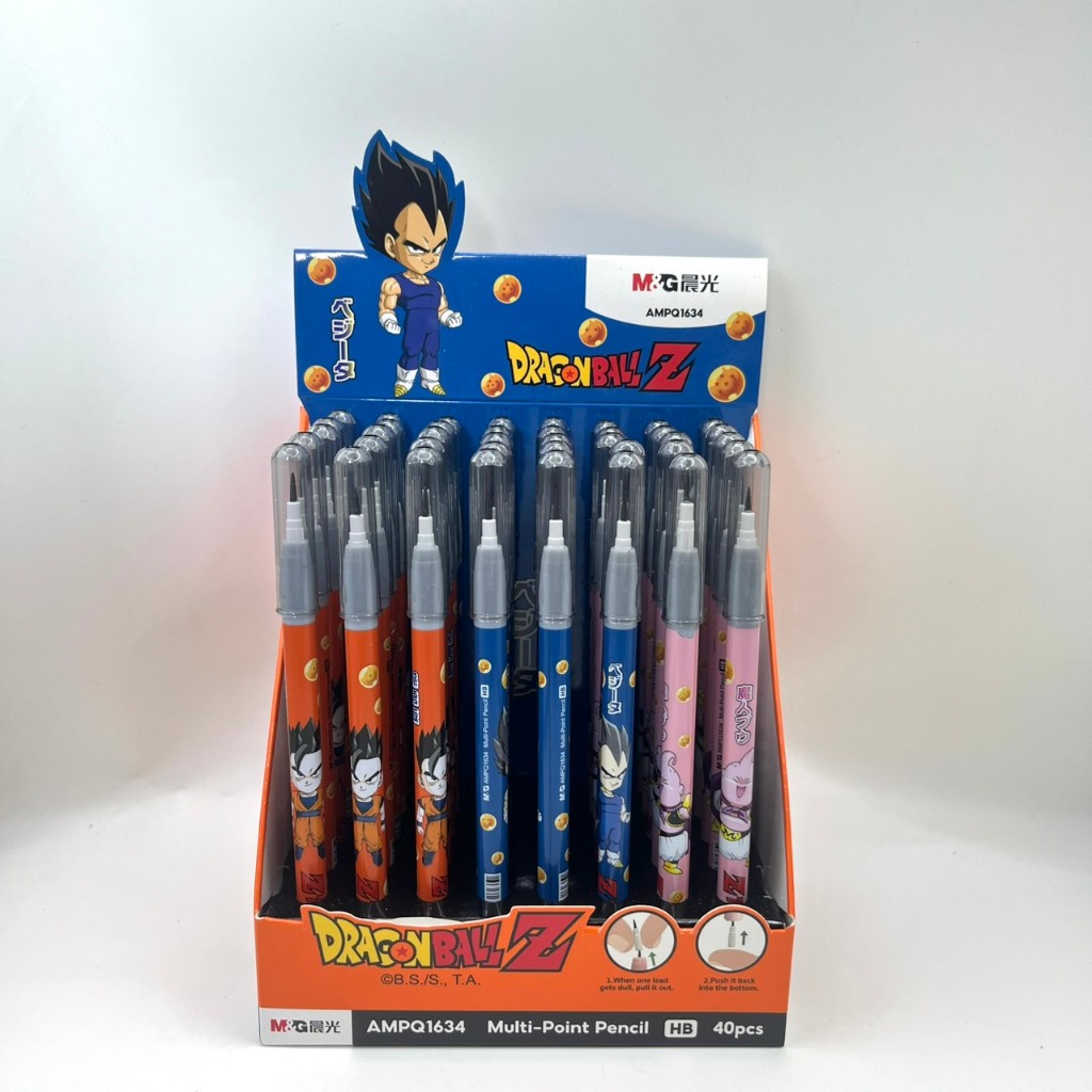 (1กล่องมี 40 แท่ง) ดินสอ ดินสอต่อไส้ HP DragonBall Z M&G